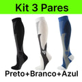 Kit com 3 Meias de Compressão – Performance, Conforto e Alívio para Suas Pernas!