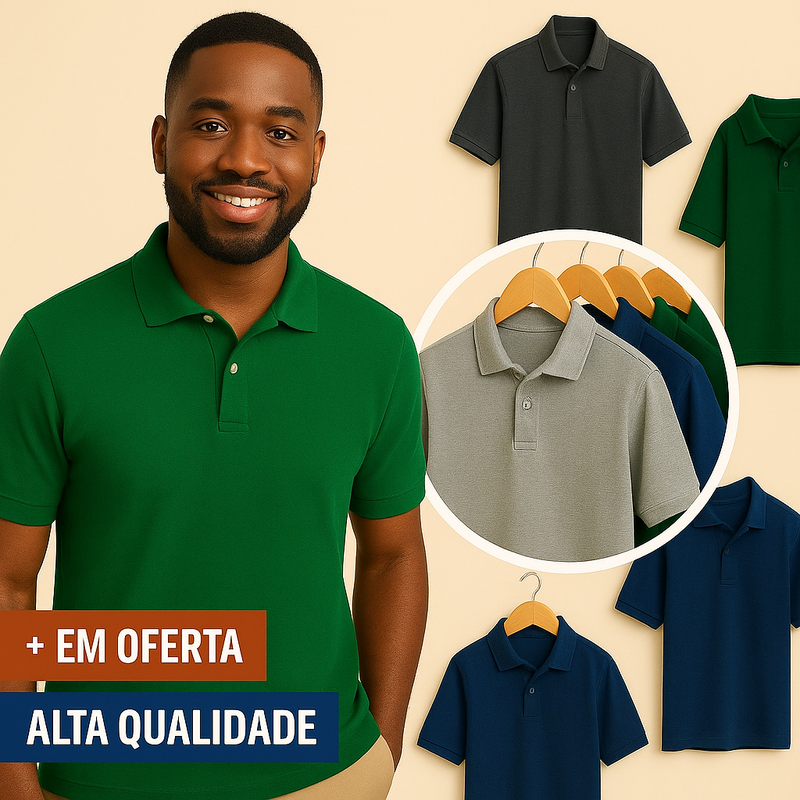 COMPRE 1 LEVE 3  Polo Piquet Premium