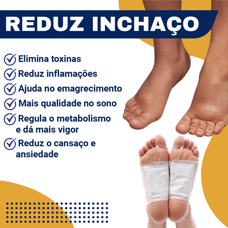 Patch ZeroTox™ | Adesivo Detox Para Os Pés - Elimina Toxinas Enquanto Seu Corpo Descansa