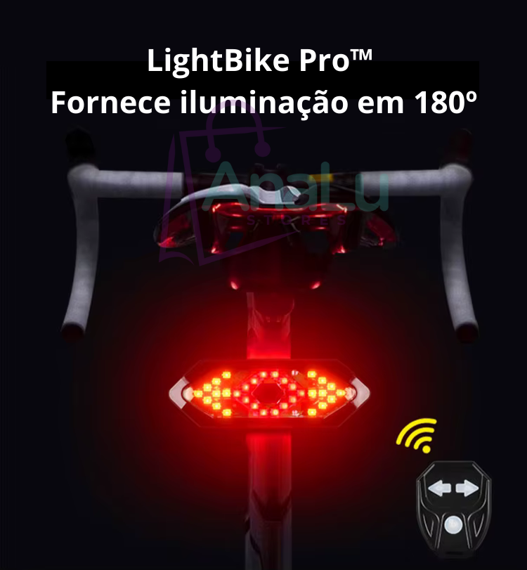 LightBike Pro™ – Seta Traseira com Controle Remoto | Máxima Segurança no Pedal